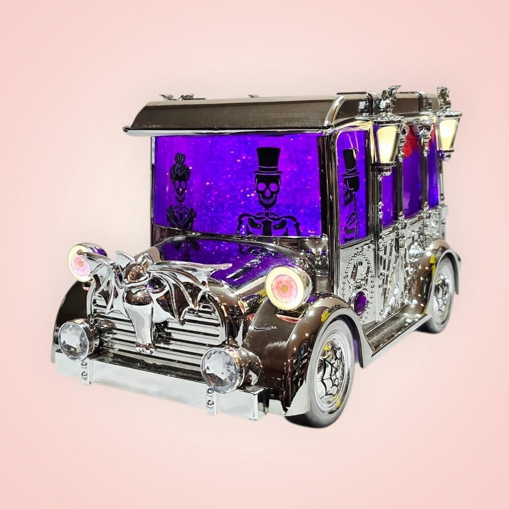 Bath & Body Works‎ Light-Up Hearse Waterglobe 3-Wick Candle Holder AS IS - Picture 4 of 14